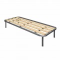 Un pat cu șipci verticale Bio Comfort 2 80x190 cm lemn