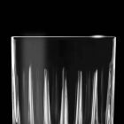 12 pahare de lichior în cristal ecologic cu decorațiuni liniare - Senzatempo Viadurini