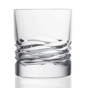 12 pahare de cristal decor de undă pentru whisky sau apă de pahar Dof - titan