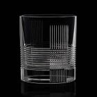 12 pahare pentru apă sau whisky Design vintage în cristal decorat - tactil Viadurini