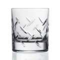 12 pahare pentru whisky sau apă în cristal ecologic cu decorațiuni prețioase - aritmie