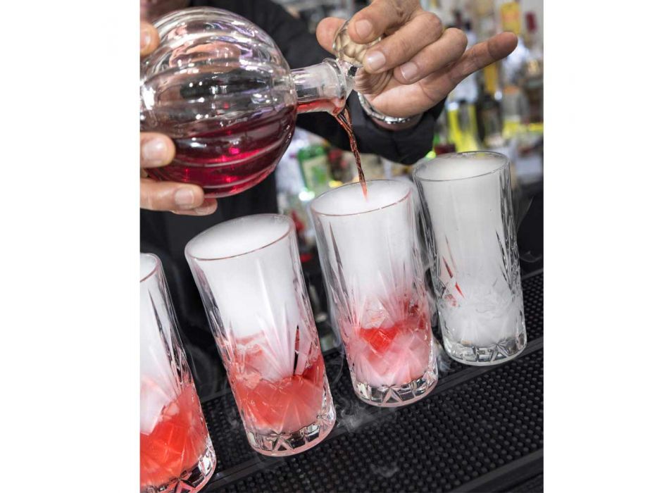 12 pahare High High Ball pentru cocktail în cristale ecologice - Cantabile Viadurini