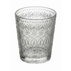 12 pahare pentru apă în sticlă transparentă decorată - marocobă Viadurini