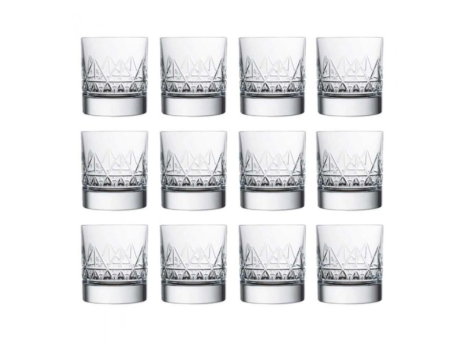 12 sticlă whisky sau apă de lux design modern în cristal - aritmie