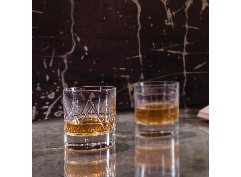 12 sticlă whisky sau apă de lux design modern în cristal - aritmie