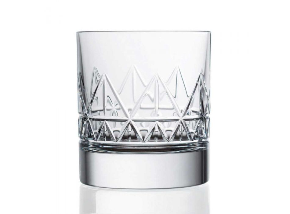 12 sticlă whisky sau apă de lux design modern în cristal - aritmie Viadurini