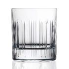 12 pahare de apă de whisky sau cristal cu decor liniar de lux - aritmie Viadurini
