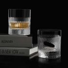 12 pahare de whisky sau apă în design vintage decorat cu cristale ecologice - tactil Viadurini