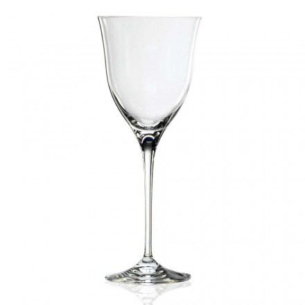 12 pahare de vin alb în cristal ecologic Design minimal de lux - neted Viadurini