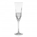 12 pahare ecologice din cristal cu șampanie, decorate manual - Milito