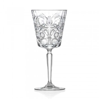 12 pahare pentru design de apă, băuturi sau cocktailuri în cristal decorat Eco - Destino