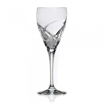 12 pahare pentru vin alb în design ecologic de cristal ecologic - Montecristo