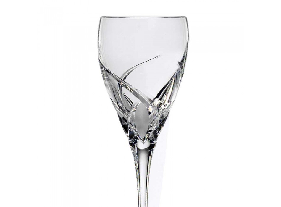 12 pahare pentru vin alb în design ecologic de cristal ecologic - Montecristo