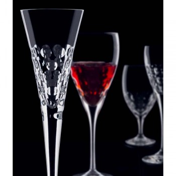 12 Pahare de vin Pahare Fluter pentru bule de cristal - Titanioball