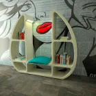 Shelley Modern Bookshelf Realizat în Italia Viadurini