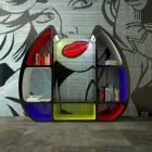 Shelley Modern Bookshelf Realizat în Italia Viadurini