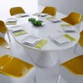 Masă de masă de masă contemporană Design Lunch Table realizată în Italia