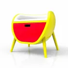 Design modern de masă de noptieră Gauche Realizat în Italia Viadurini