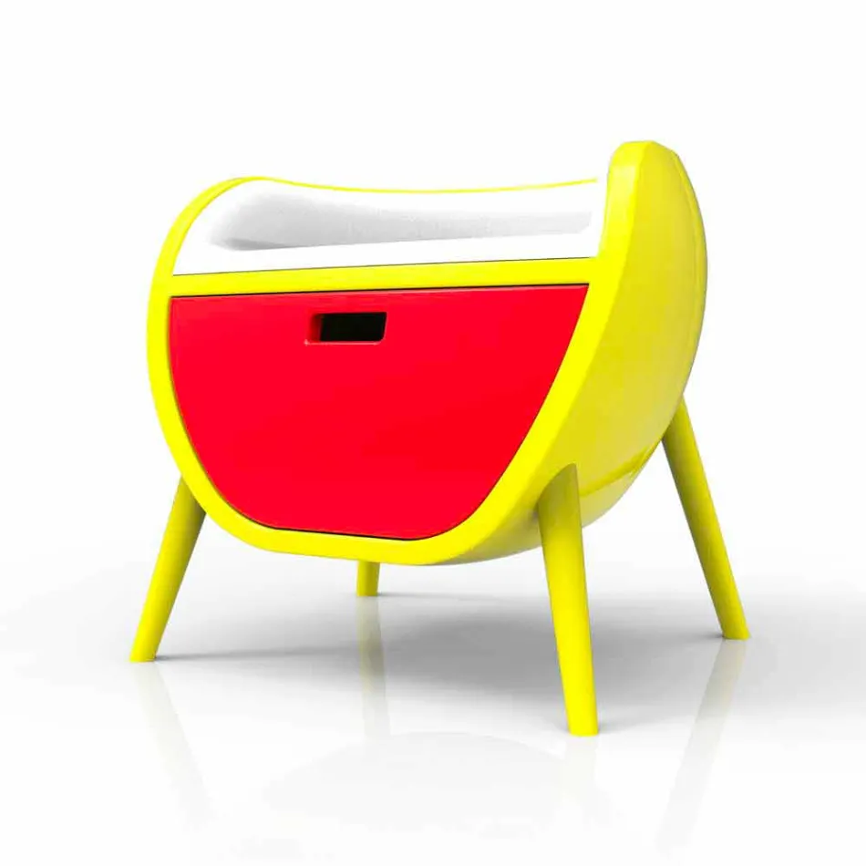 Design modern de masă de noptieră Gauche Realizat în Italia Viadurini