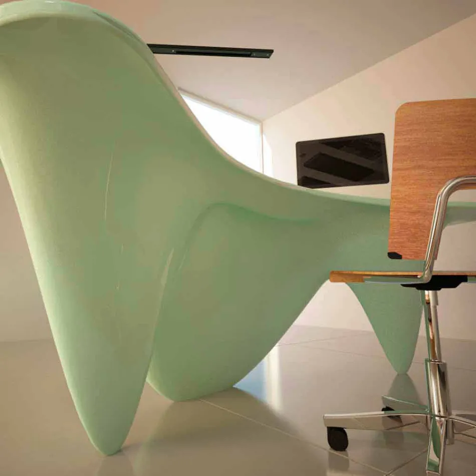 Sinuous Made in Italia Mobilier de birou Birou Viadurini
