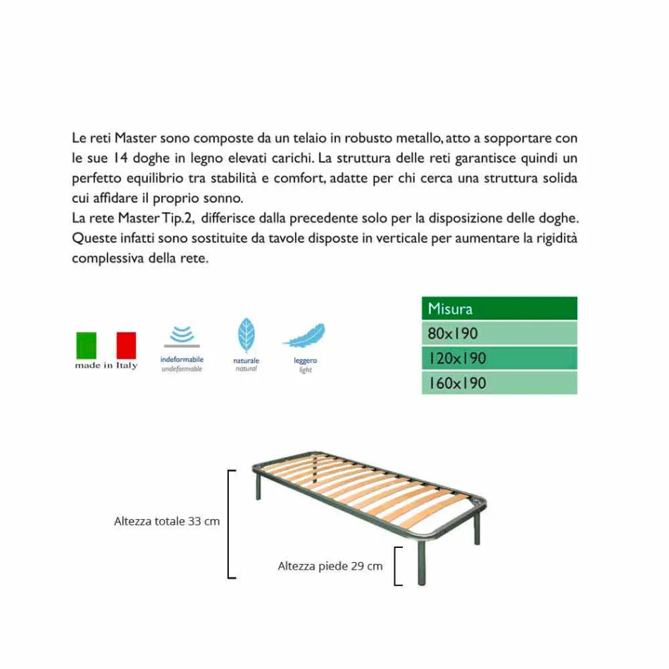 Rețeaua Bio Confort 1 Single Viadurini