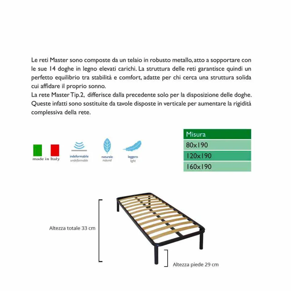 Rețeaua Bio Confort 1 și jumătate pătrat Viadurini