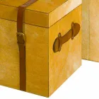 Design 2 trunchiuri moderne în DEII cal maro deschis Viadurini