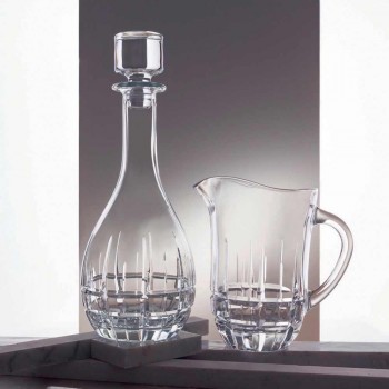 2 sticle cu dop rotund de design din cristal decorat - Fiucco
