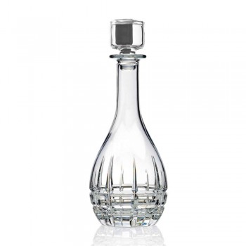 2 sticle cu dop rotund de design din cristal decorat - Fiucco