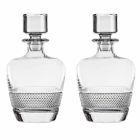 2 sticle de whisky decorate în cristal ecologic Design elegant - Milito Viadurini