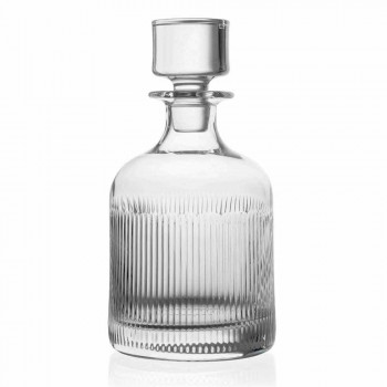 2 sticle de whisky cu design ecologic din cristal, capac vintage - tactil
