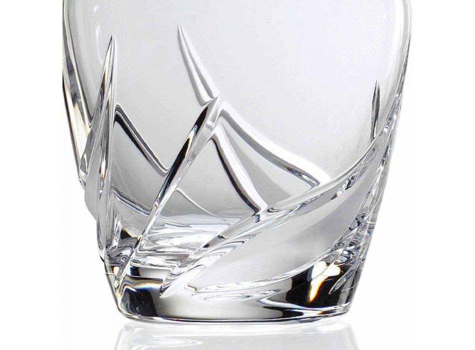 2 sticle de whisky din cristal cu capac de design decorat de lux - Advent