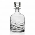 2 sticle de whisky decorate cu cristale ecologice cu capac de lux - titan