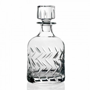 2 sticle de whisky de cristal ecologice cu capac decorativ vintage - aritmie