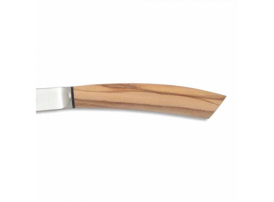 2 cuțite pentru friptură cu mâner din corn sau lemn Fabricate în Italia - Marino