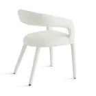 2 fotolii tapițate în material Bouclè cu cadru acoperit - Domenica Viadurini