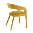 2 fotolii tapițate în material Bouclè cu cadru acoperit - Domenica Viadurini