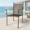 2 fotolii de grădină din metal cu design clasic, fabricate în Italia - Solis