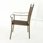 2 fotolii de grădină din metal cu design clasic, fabricate în Italia - Solis Viadurini