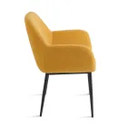 2 fotolii din material textil Bouclè în culori diferite și cadru metalic - Teodora Viadurini