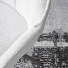 2 scaune de interior din metal bronz cu șezut din material textil Bliss - Varen Viadurini