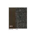 2 scaune de interior din metal bronz cu șezut din material textil Bliss - Varen Viadurini