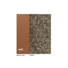 2 Scaune de Interior din Metal cu Șezut din Material Textil Bliss - Avenia Viadurini