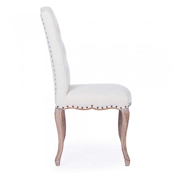2 scaune de sufragerie cu scaun tapițat și tapițat Homemotion - Mania
