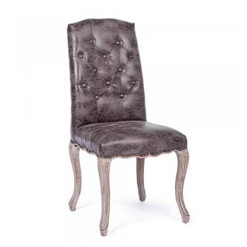 2 scaune de sufragerie cu scaun tapițat și tapițat Homemotion - Mania