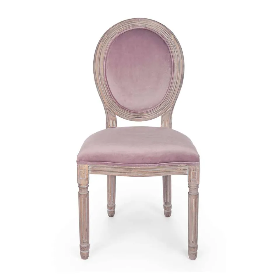 2 scaune de sufragerie cu design clasic în poliester Homemotion - Dalida Viadurini