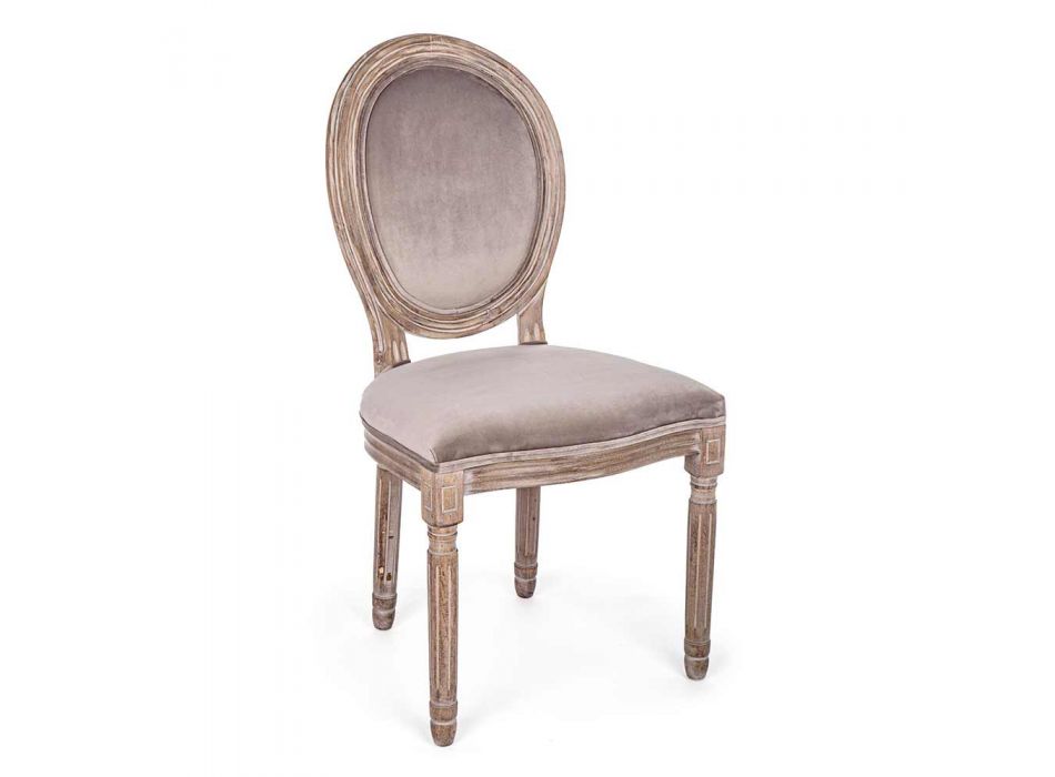 2 scaune de sufragerie cu design clasic în poliester Homemotion - Dalida