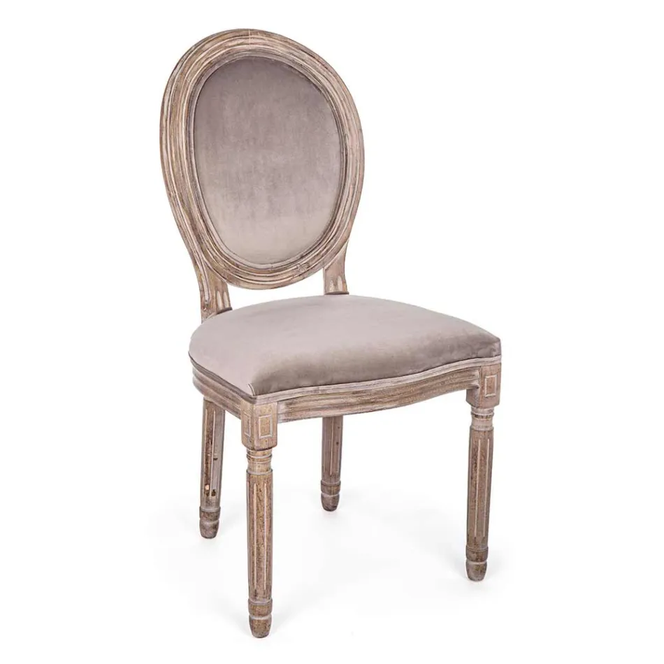 2 scaune de sufragerie cu design clasic în poliester Homemotion - Dalida Viadurini