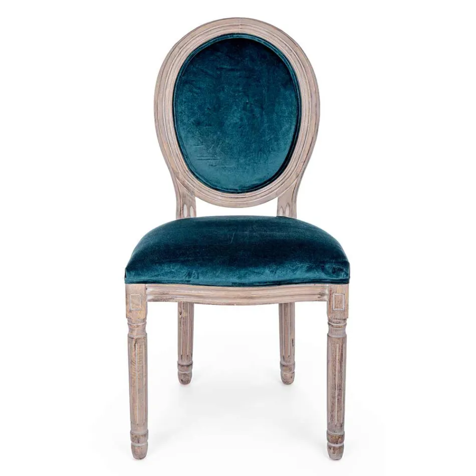 2 scaune de sufragerie cu design clasic în poliester Homemotion - Dalida Viadurini