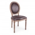 2 scaune de sufragerie cu design clasic în poliester Homemotion - Dalida